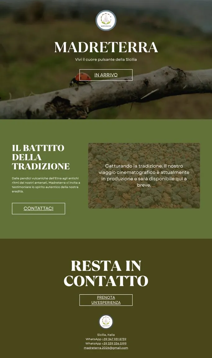 Madreterra website